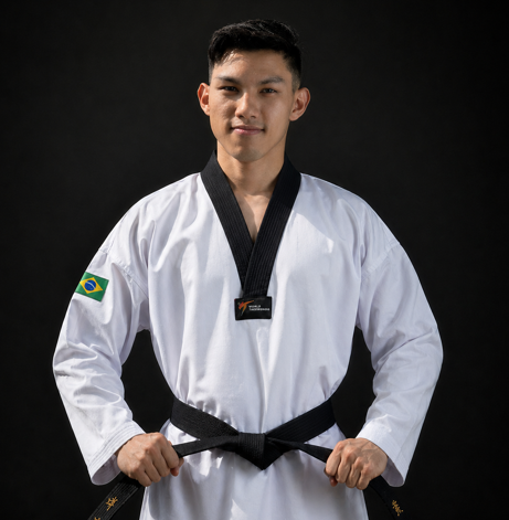 Victor Kazuya, cinturón negro y atleta profesional de Taekwondo